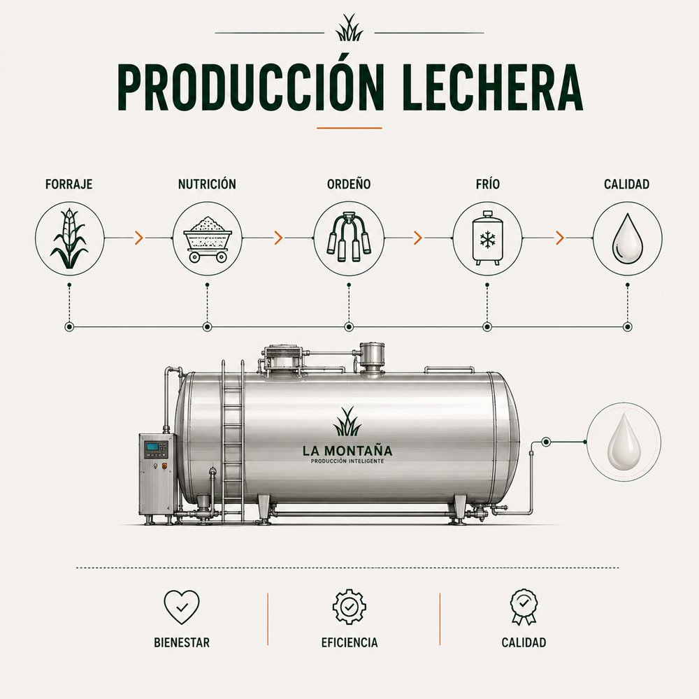 Producción lechera — Ganadería La Montaña